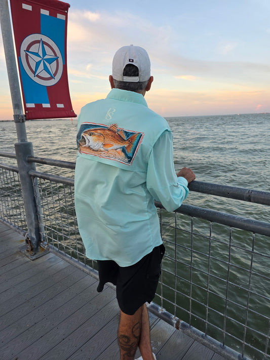 PESCA SOUTH Casual Button Up Shirts Long Sleeves