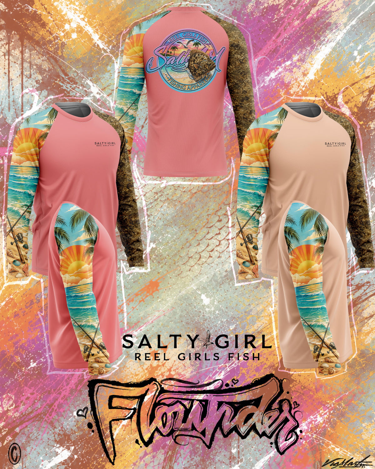 Salty Girl Flounder Edition-None Hoodie (PRE-ORDER SALE)