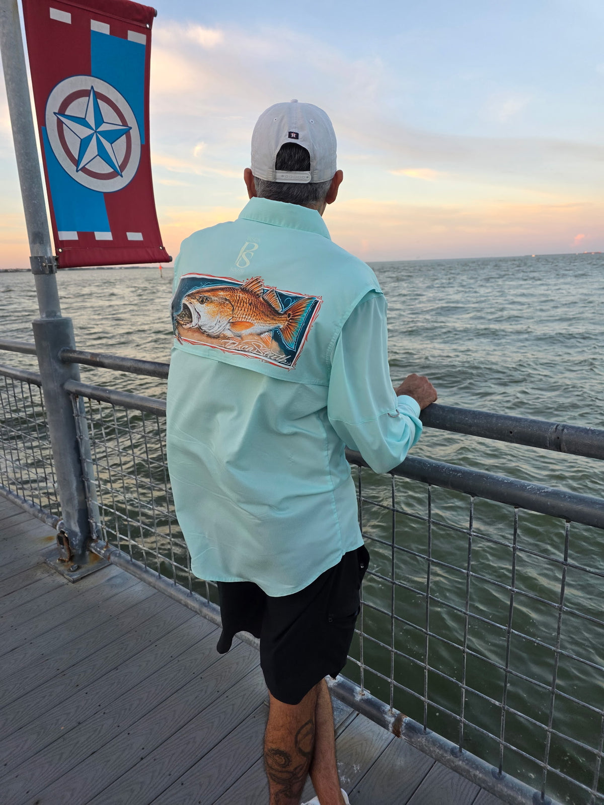 PESCA SOUTH Casual Button Up Shirts Long Sleeves