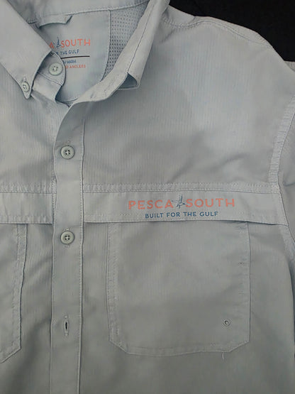 PESCA SOUTH Casual Button Up Shirts Short Sleeve