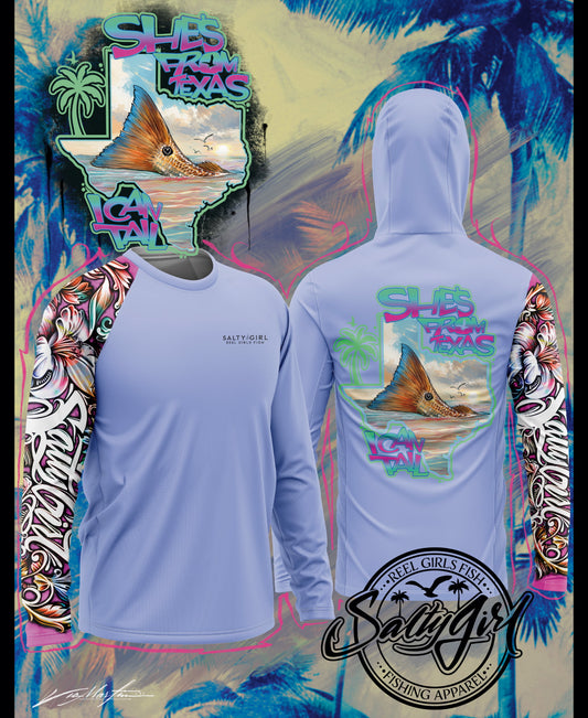 She's From Texas I can Tail Hoodie Light Purple (PRE-ORDER SALE)