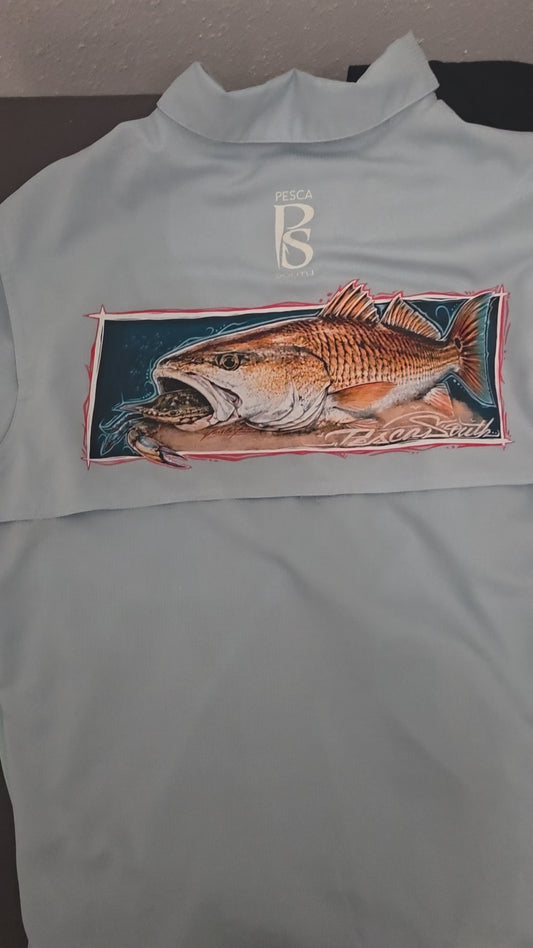 PESCA SOUTH Casual Button Up Shirts Short Sleeve